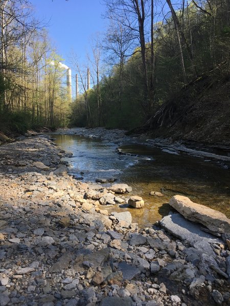 Don't have a picture of the waterfall itself (it wasn't flowing when I went in April) but this is the creekbed at the base.