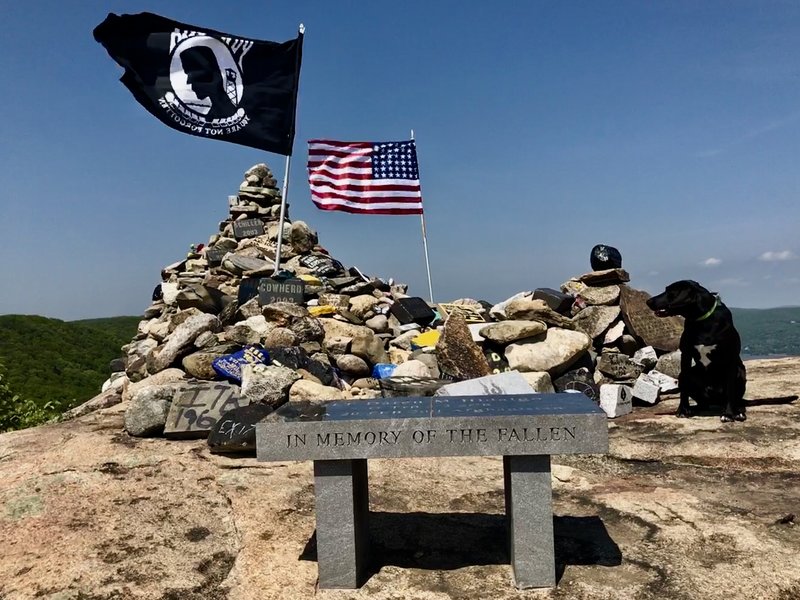 Inspiring and moving memorial at the top.