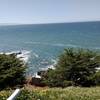 At the Pacific in front of the Avila Lighthouse.