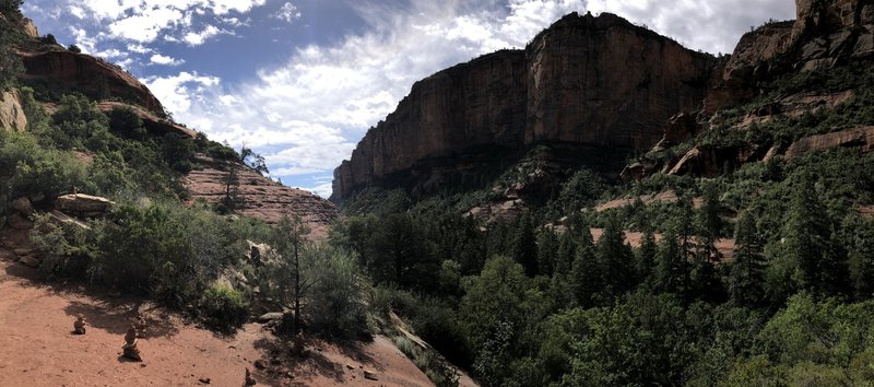Overlooking Boynton Canyon at the very end of the train.