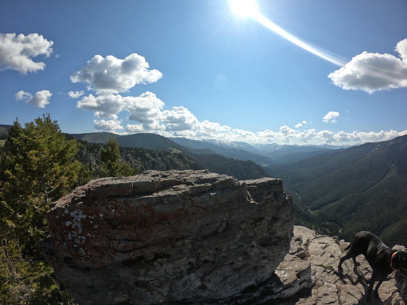 Looking east from Storm Castle Peak.