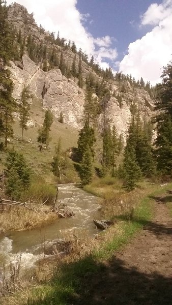 First few miles of the Buffalo Horn Trail.