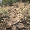 Rough ascent up the Mountain Loop Trail