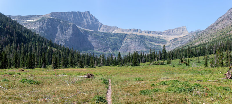 Razoredge Mountain and Triple Divide Peak.