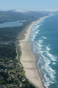 Nehalem Bay and Beach looks good from above.