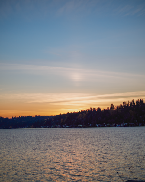 A beautiful sunset over Lake Sammamish