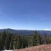 View from below the summit looking south to Diamond Peak