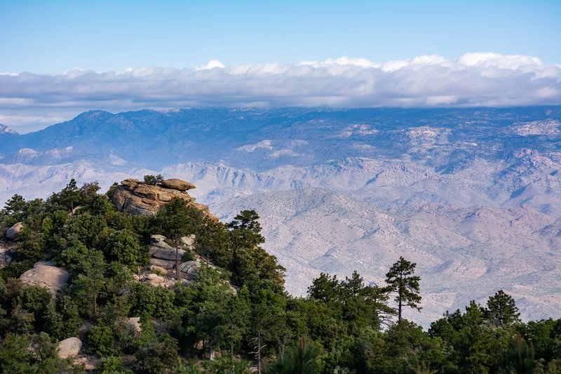 Great views on the way up Cow Head Saddle Trail