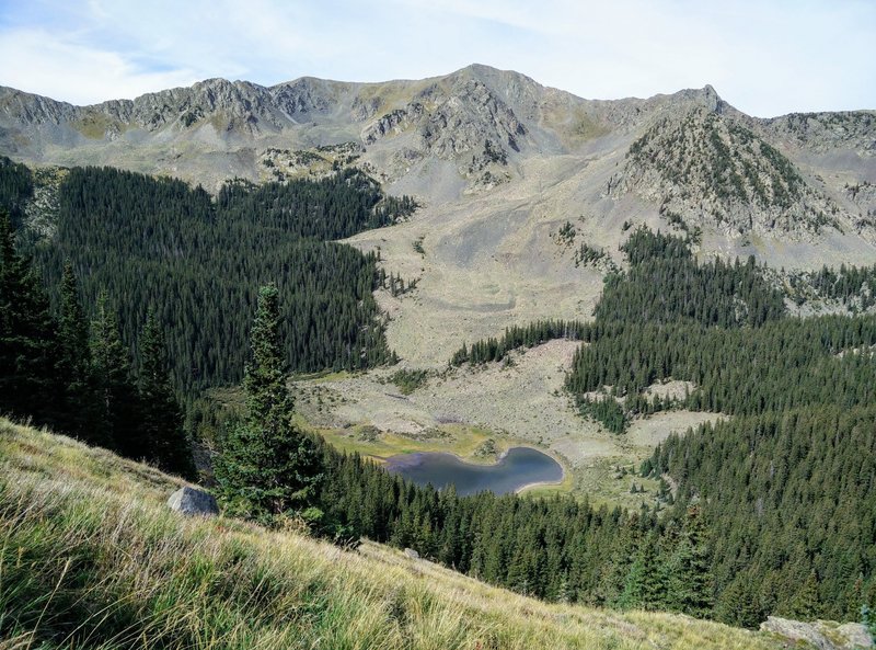 Looking down on Williams Lake