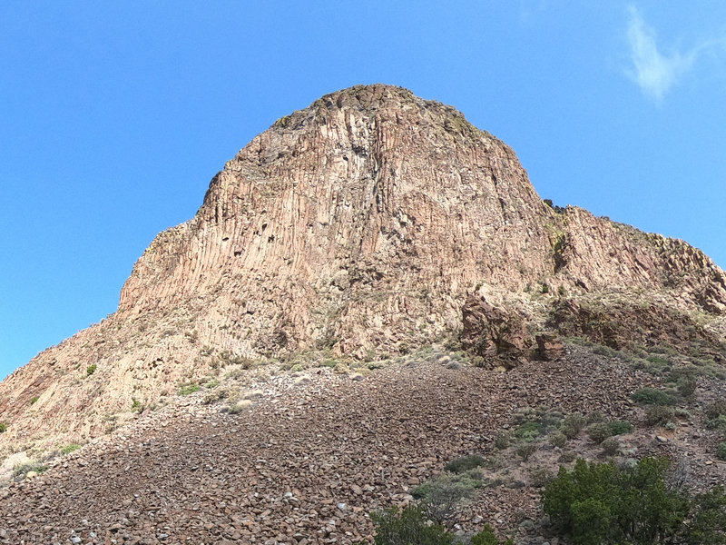 Cabezon Peak as seen from the point at which the summit trail deviates from the perimeter trail