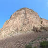 Cabezon Peak as seen from the point at which the summit trail deviates from the perimeter trail