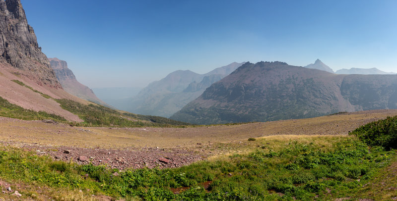 Tainted Teepee Peak from the ascent towards Mount Rockwell.