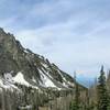 View of Kit Carson Peak and San Luis Valley.