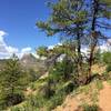 Views of Cathedral Spires from a few miles into the run as described in Trail Run Project.