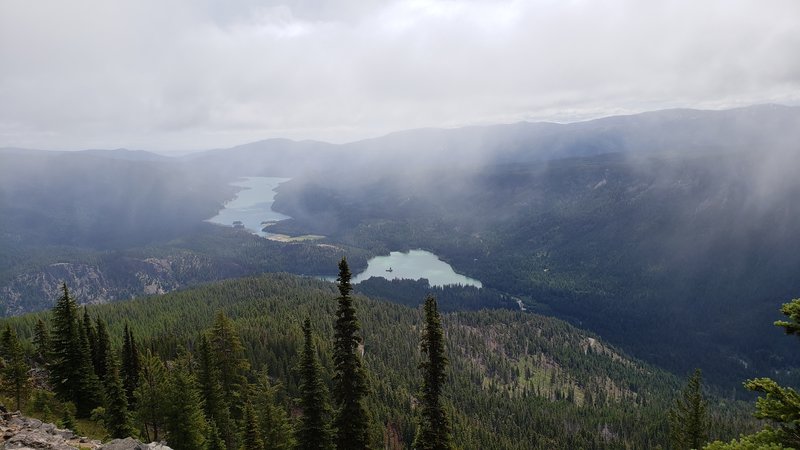 View from abandoned lookout at the end of Round Mountain Trail 1144A.