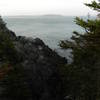 Coast Guard Trail, West Quoddy Head, overlooking Quoddy Narrows with Campobello Island on the horizon.