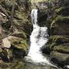 50-foot falls at the end of the trail.