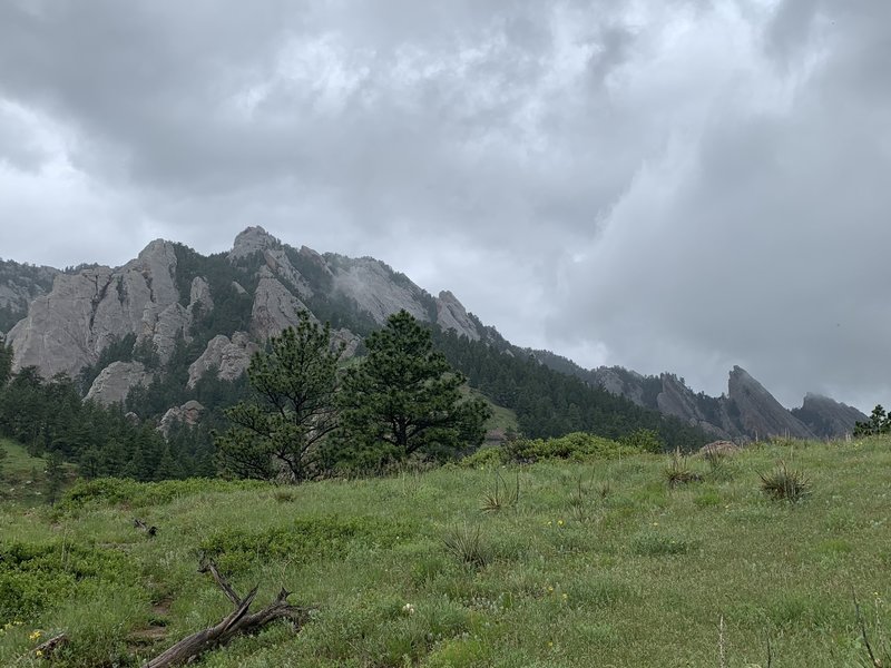 Flatirons looking north.