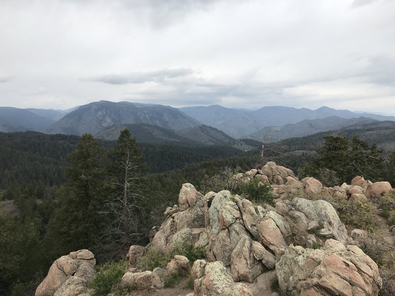 Summit view including Waterton Canyon.