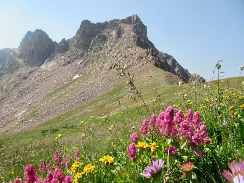 Snow Peak from Snow Pass, Gore Range.