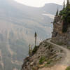 The ascent to Swiftcurrent Pass is not for the fainthearted, but rewards you with good views of Swiftcurrent Glacier.