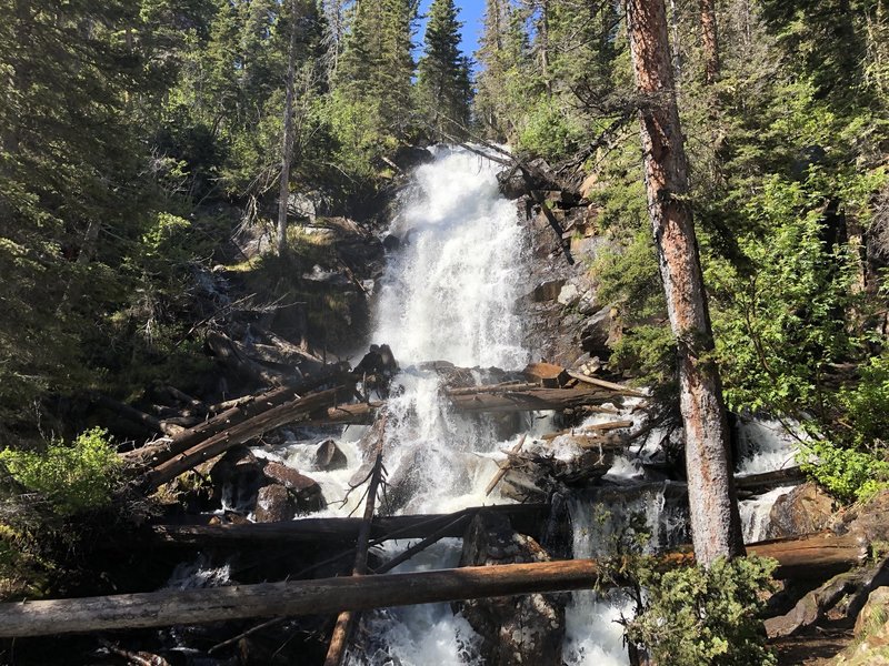 Fern Falls was flowing very strong from snow melt