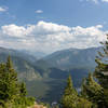 View southeast from Apgar Lookout.