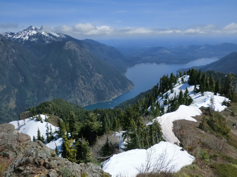 Top of the lightning peak leg of the Copper River Trail.