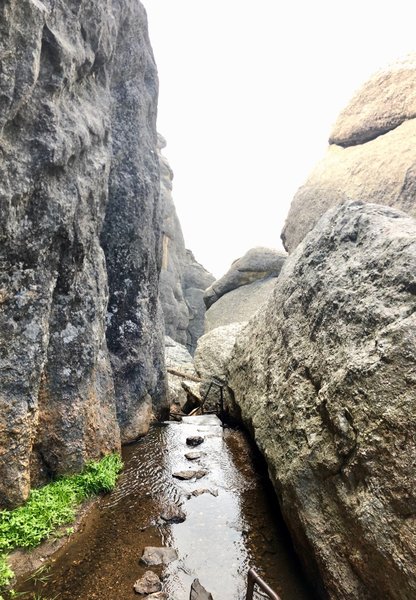 Welcome to Sunday Gulch.  Right below this, the river is flowing down the stairs.