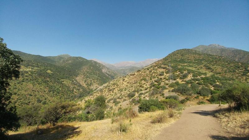 Looking towards the Andes