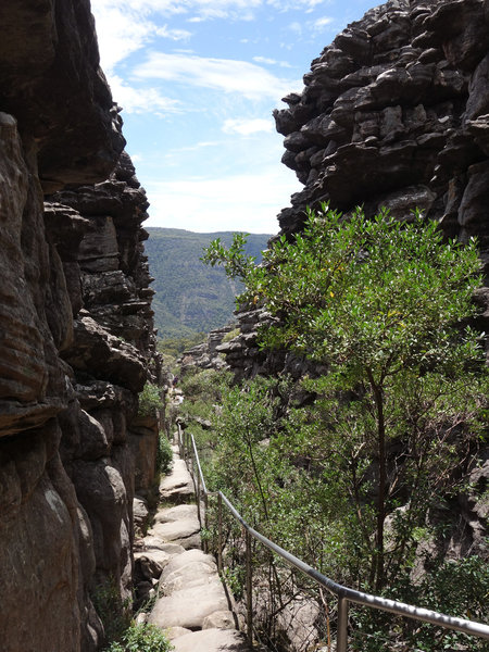 Narrow section of the Wonderland Loop