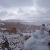 Late May snowman at Bryce Canyon, the end of the wet 2018-2019 winter.