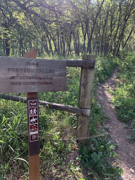 Preston Valley Trailhead