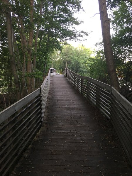 Approach to bridge over to island.