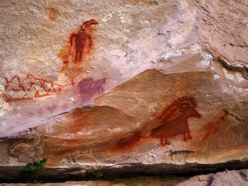 Fremont Culture petroglyphs in Jones Hole.