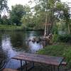 High water on Huron River off of Gallup Park Pathway.