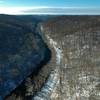 View of the Patapsco Valley looking downstream from above the Hollofield Overlook.