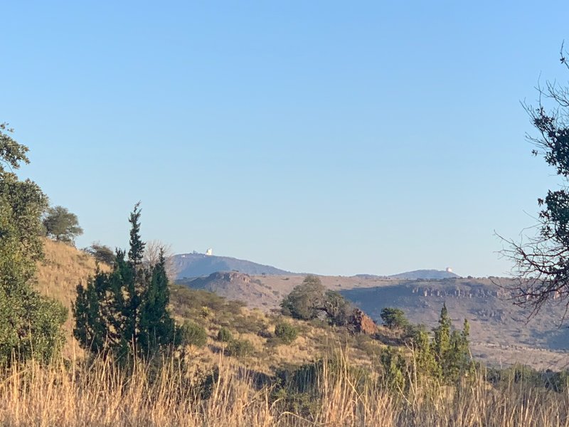 View from the top of Montezuma Trail looking out at the McDonald Observatory.