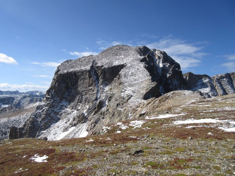 Mt. Alice with a light dusting of snow on Hourglass Ridge.