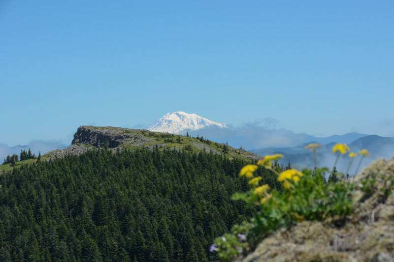 Adams is also clearly visible from Sturgeon Rock