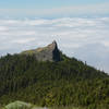 Sturgeon Rock's cool columns are clearly visible from Silver Star. Also a neat inversion.