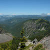 L-R: Mt St Helens, Mt Rainier, Goat Rocks, and Mt Adams