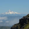 Mt Hood and the slop to the sub-summit