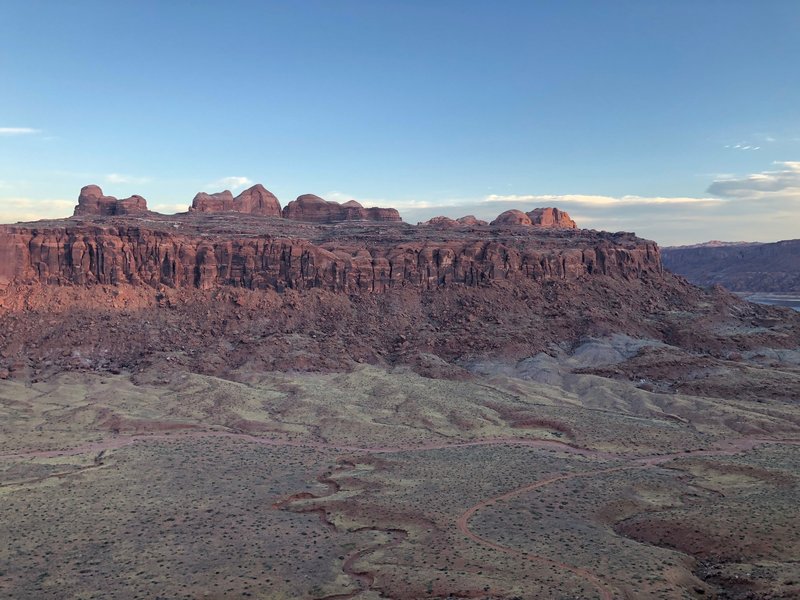 Sunrise from the Rim of the Rincon Oxbow Lak Powell