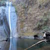 Wolf Creek Falls with very low water flow.