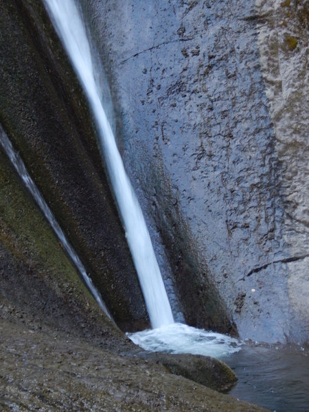 The base of Wolf Creek Falls