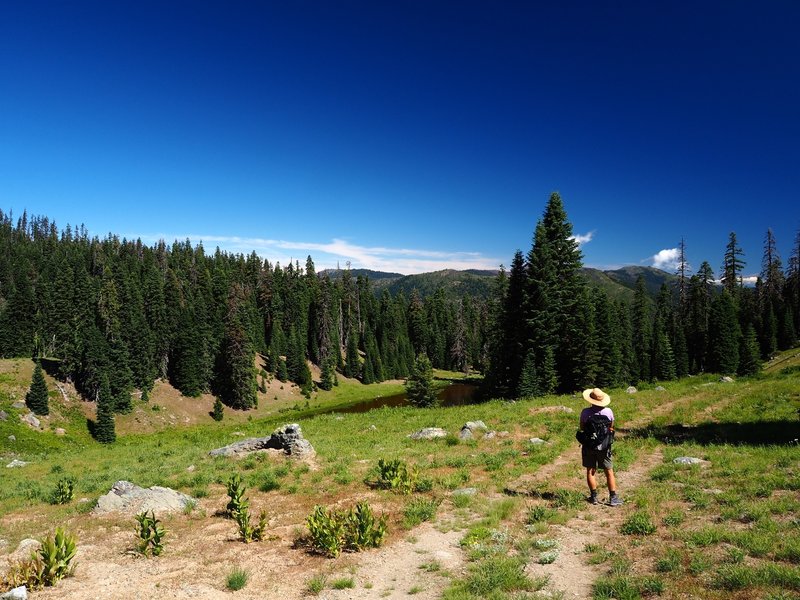 Hinkle Lake comes into view