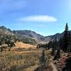 One of the many spectacular views. This meadow leads you to the start of the climb up to ridgeline.