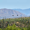 Soaring over the desert.