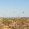 Balloons on a September morning at Ocotillo Trail.